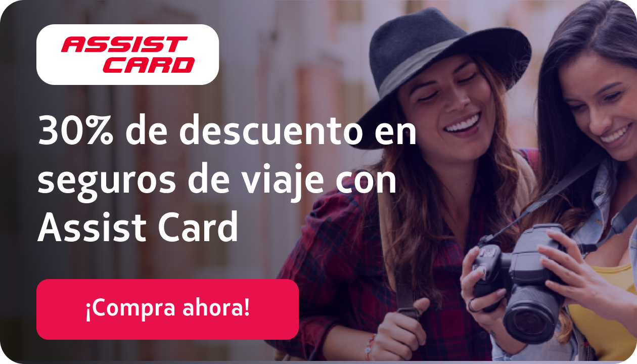 30% de descuento en seguros de viaje con Assist Card