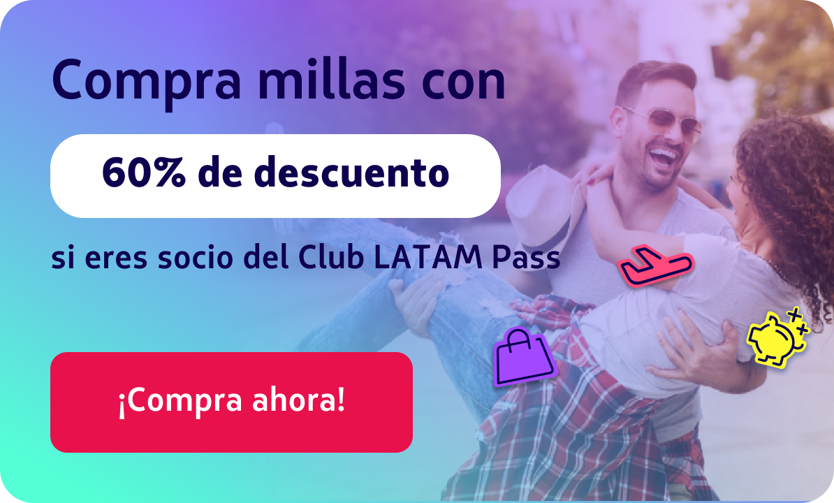 Compra millas con 60% de descuento
