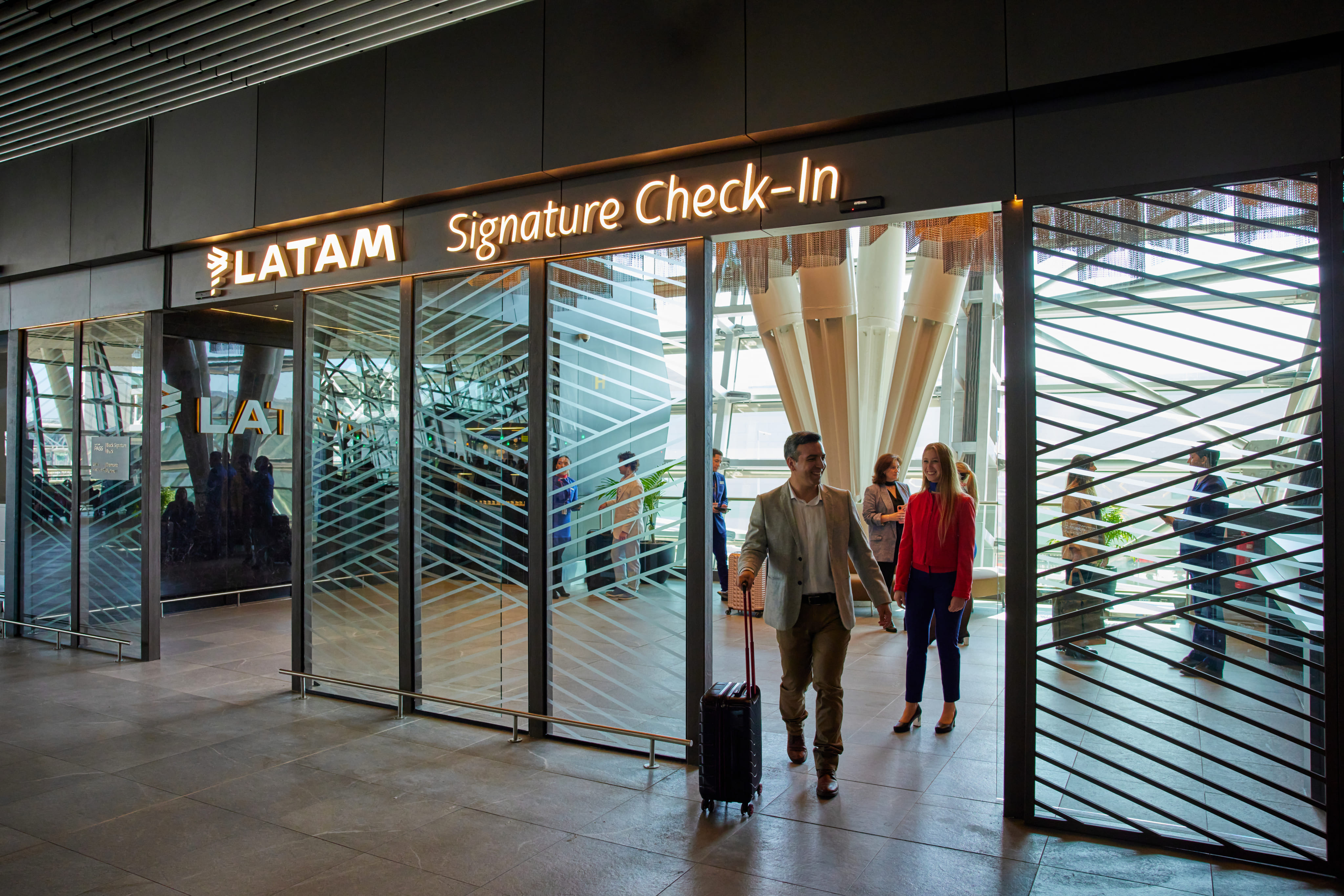 Imagem do aeropuerto de Santiago