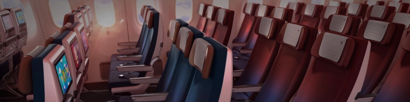 asientos en cabina de avión LATAM