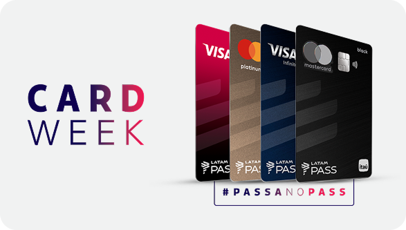 Cart&otilde;es LATAM Pass Ita&uacute; &ndash; #PASSANOPASS