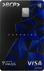 imagem cart&atilde; VISA Infinite Sapphire BCP LATAM Pass