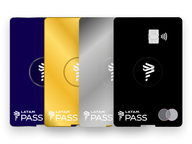 Tarjetas LATAM Pass Banco Guayaquil en diferentes categorías