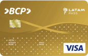 imagem cartã VISA Oro BCP LATAM Pass